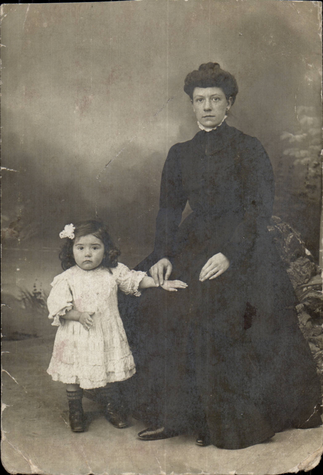 CPA CArte Photo Femme et enfant