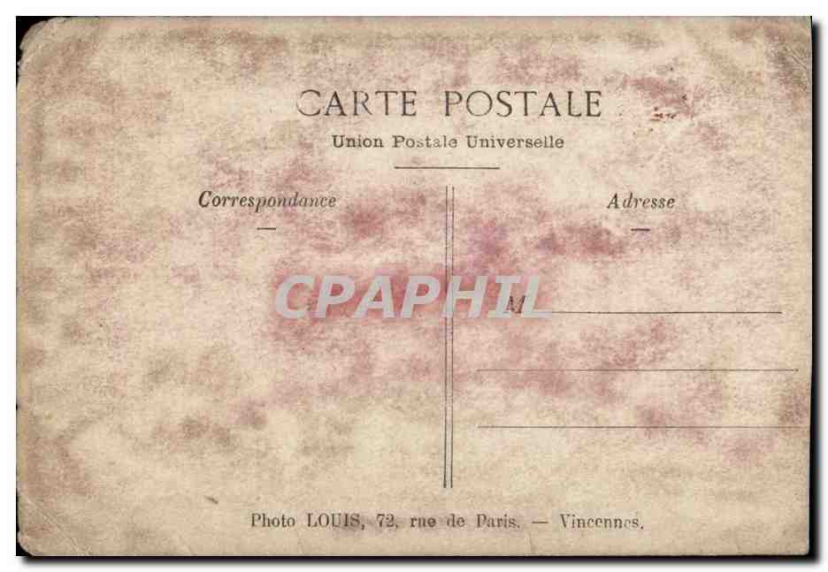 CPA CArte Photo Femme et enfant — Verso