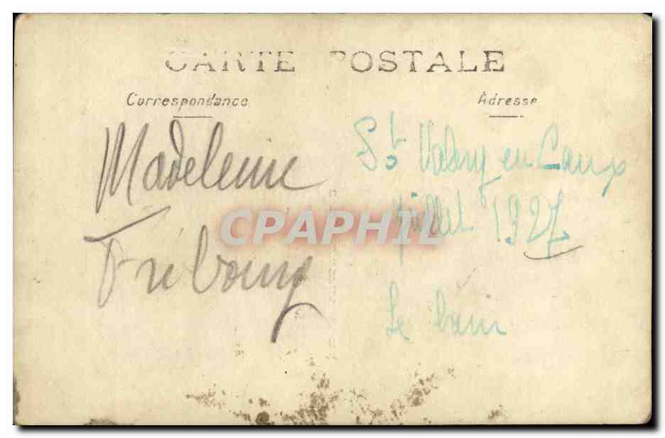 CPA CArte Photo SAitn Valery en CAux baigneurs — Verso