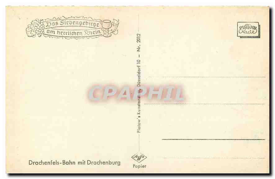 CPM Drachenfels - Bahn mit Drachenburg Tramway — Back