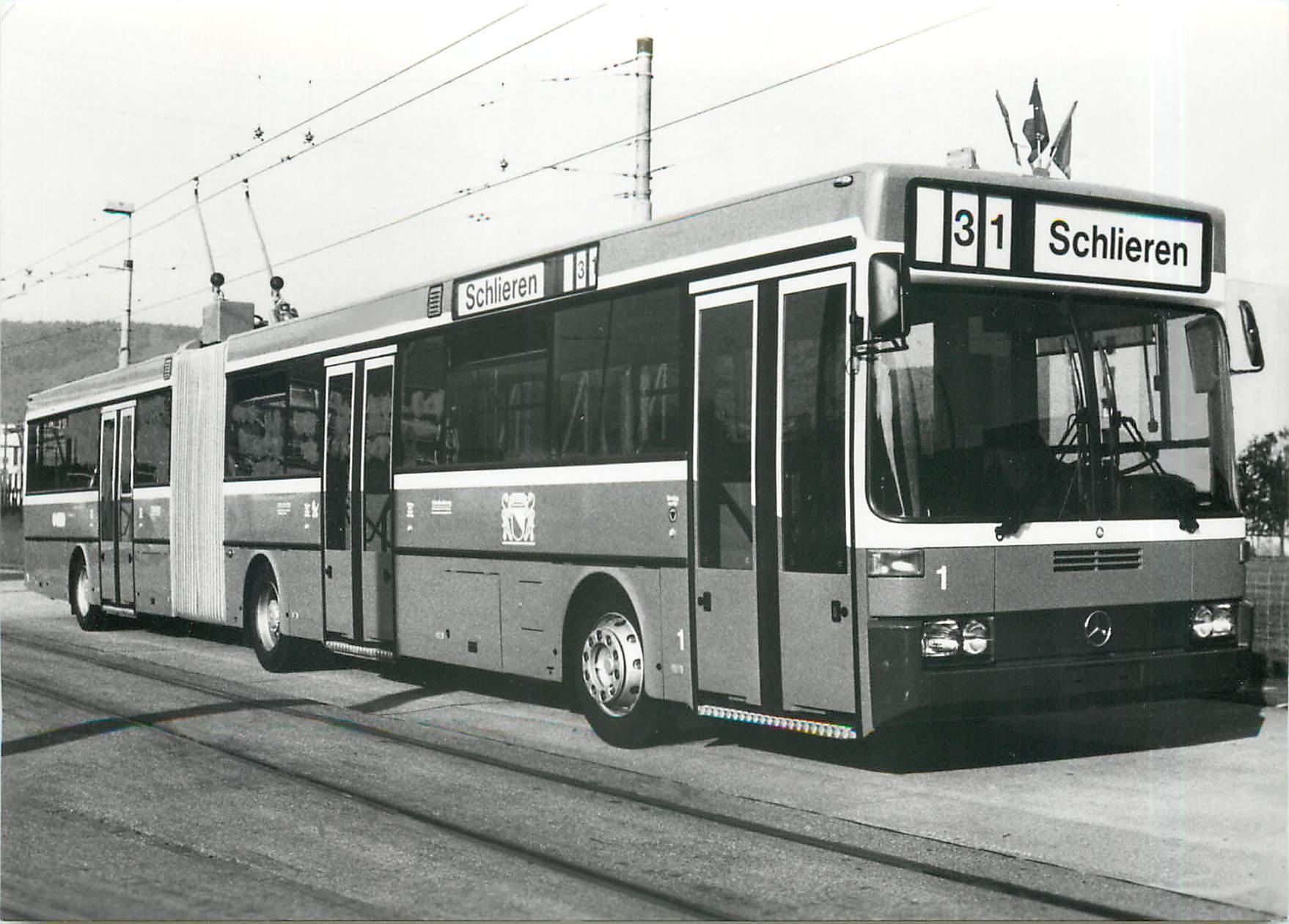 CPM verein tram-museum zuerich Schub-Gelenktrolleybus Nr.1