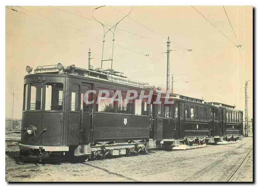 CPM Be 2/2 105 B. St. S. mit 2 geschl. Anhaengern