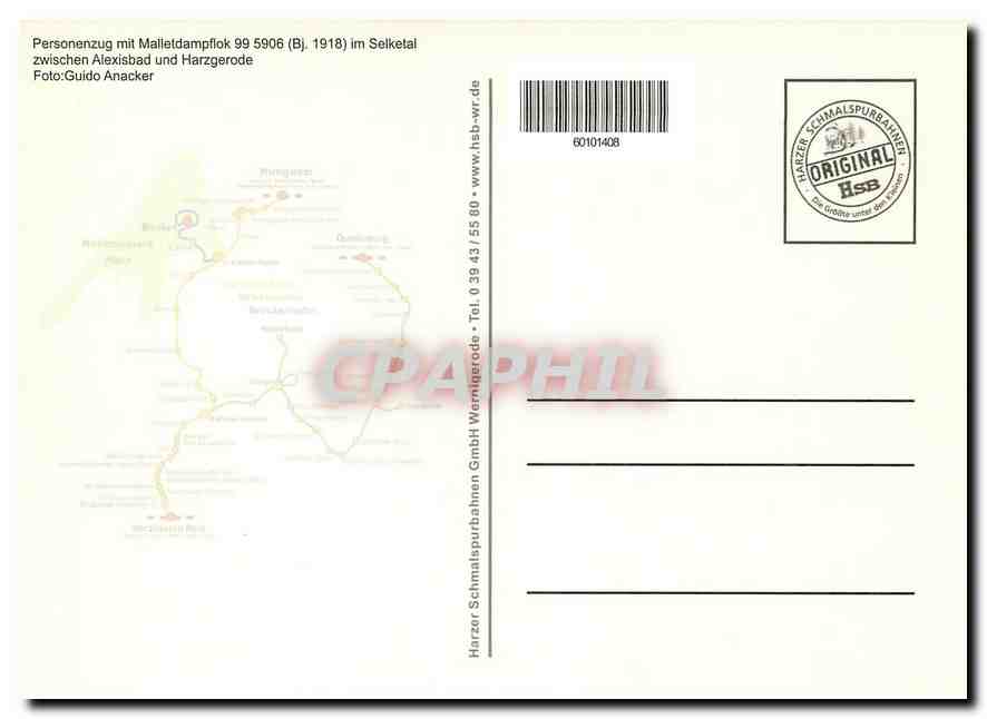 CPM Personenzug mit Malletdampflok 99 5906 — Verso