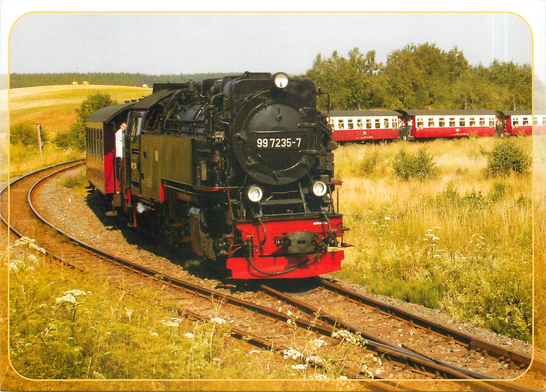 CPM Personenzug mit Neubaudampflok 99 7235