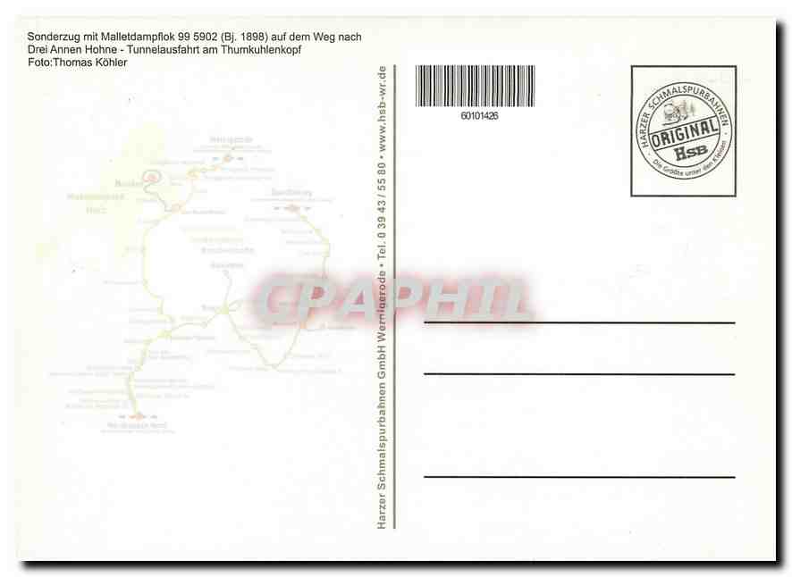 CPM Sonderzug mit Malletdampflok 99 5902 — Verso