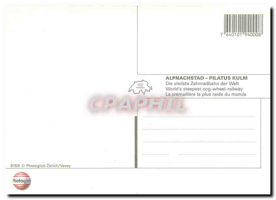 CPM Alpnachstad - Pilatus Kulm World's steepest cog-wheel-railway — Verso