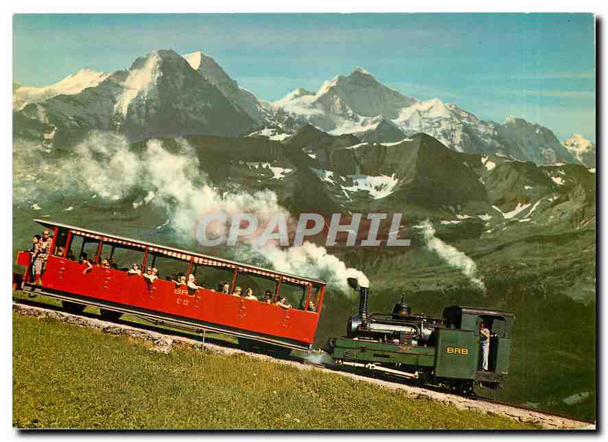 CPM Brienz-Rothorn-Bahn 2349m mit Eiger  Moench und Jungfrau