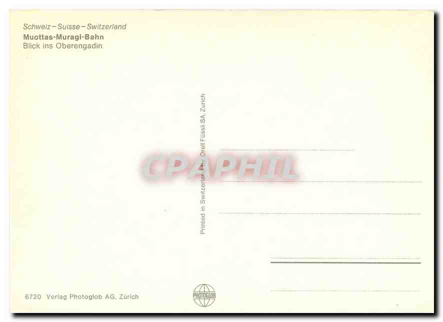 CPM Muottas-Muragl-Bahn Blick ins Oberengadin — Verso