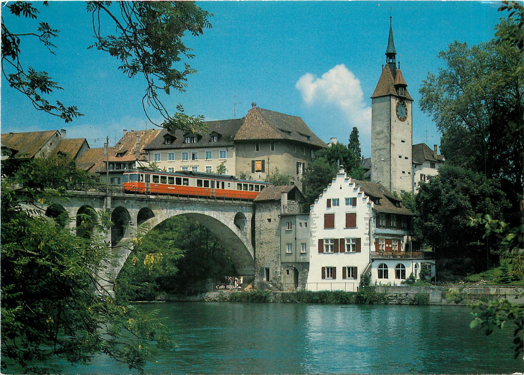 CPM Bremgarten AG Partie an der Reuss Spittelturm