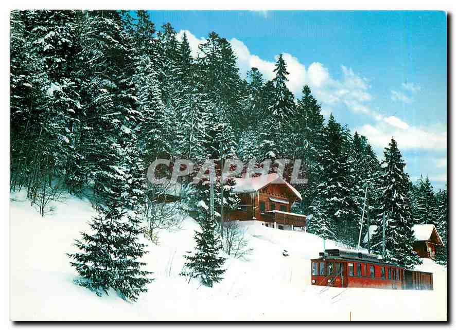 CPM Chemin de fer Nyon-St.Cergue-La Cure-Morez en hiver