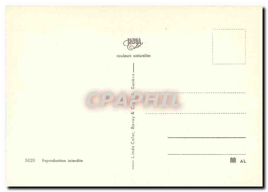 CPM Souvenir de St. Cergue — Rückseite