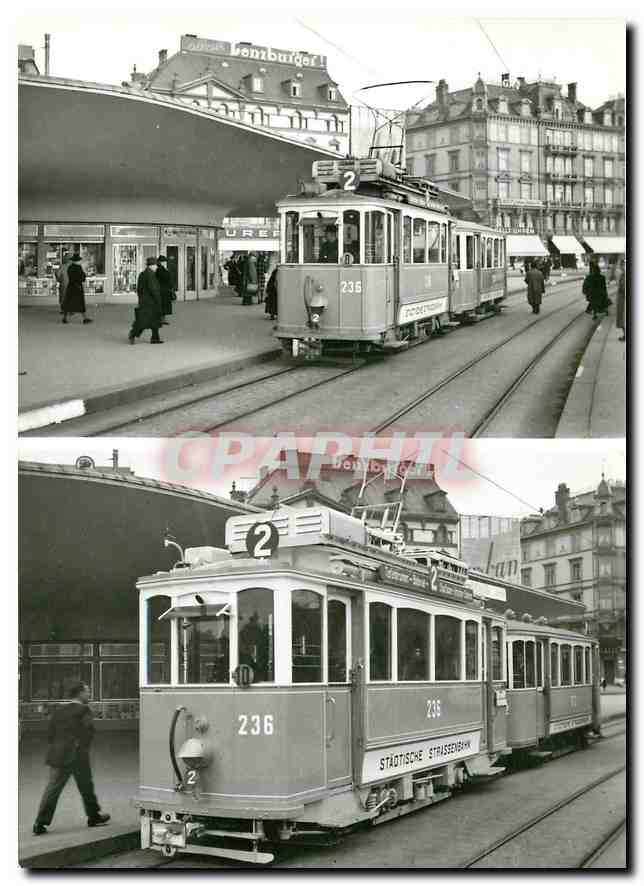 CPM verein tram-museum zuerich Motorwagen Ce 2/2 236 der St. St. Z. vor und nach dem Umbau. Bellevue