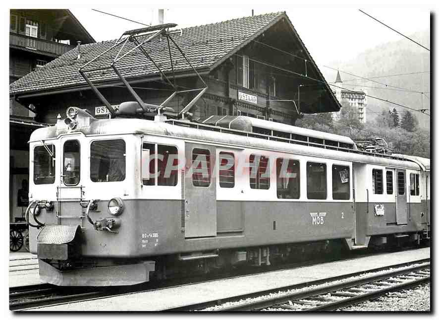 CPM BDe 4/4 3005 a Gstaad en 1971
