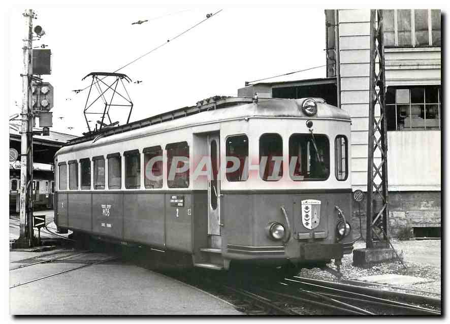 CPM Be 4/4 1001 au depart de Montreux en 1975