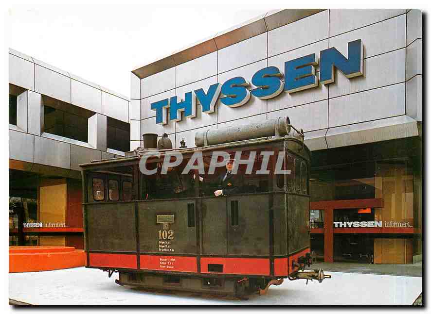 CPM Tramlok von Thyssen Henschel aus dem Jahre 1891 auf dem Thyssen-Messestabd der Hannover-Messe 19