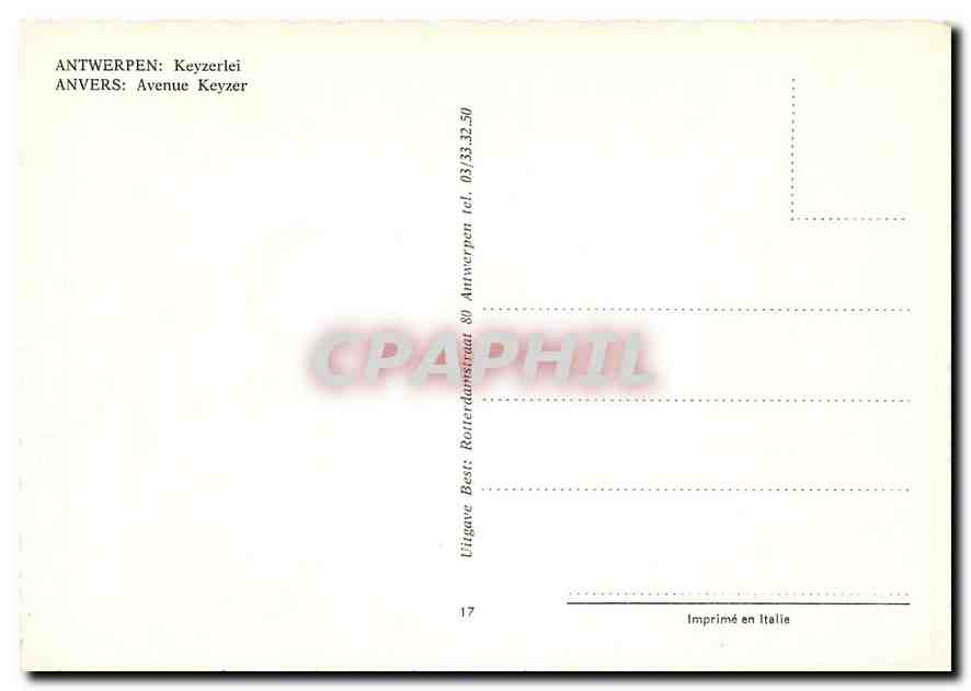 CPM Antwerpen Keyzerlei — Back