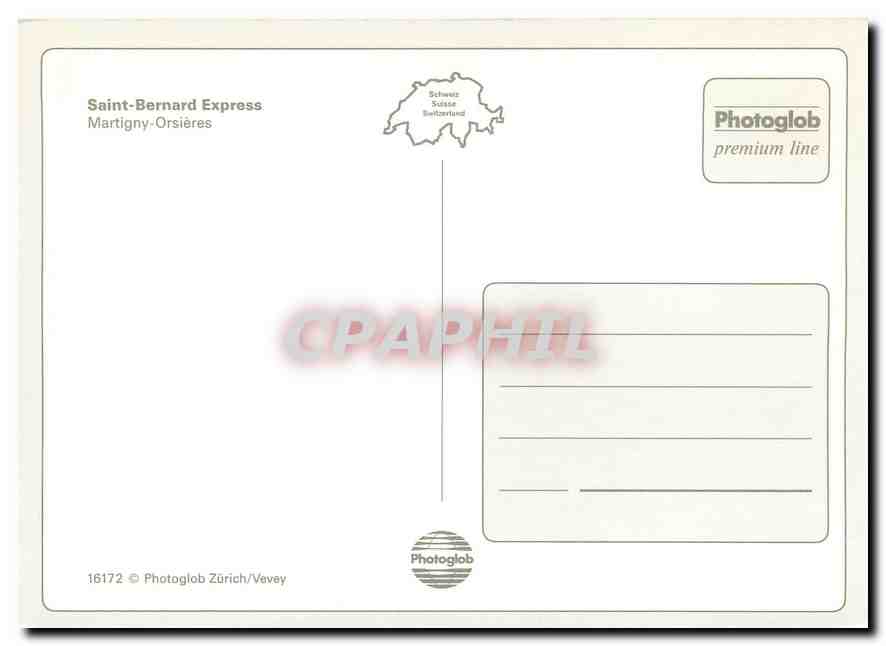 CPM Saint-Bernard-Express Martigny-Osieres — Verso