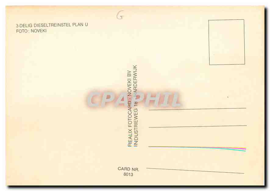 CPM Delig Dieseltreinstel Plan U — Verso