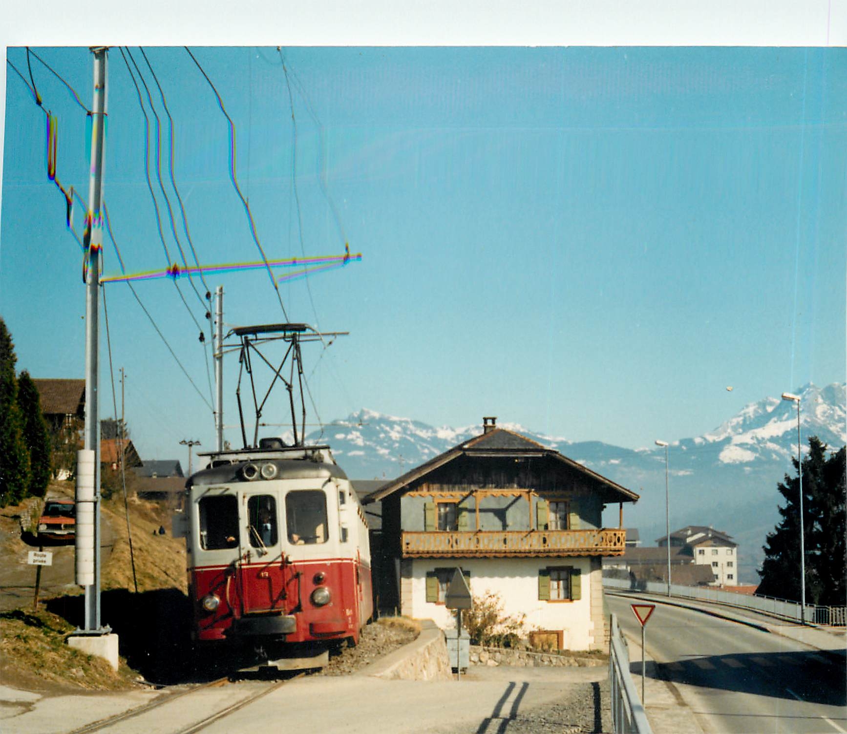 CPM La BDEh 4 11 quitte Trois Torrents en direction de Champery 