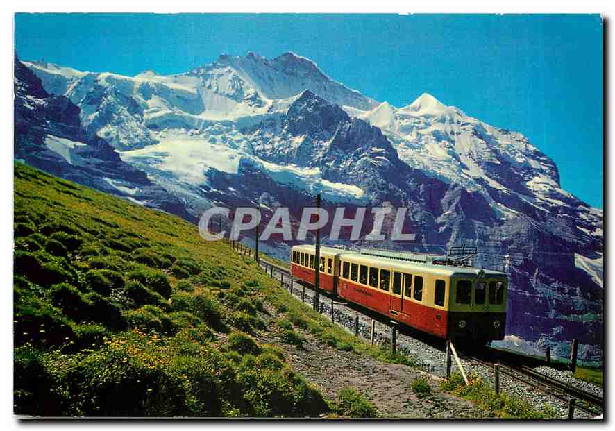CPM Die Jungfraubahn KL. Scheidegg - Jungfraujoch 2061 - 3454m Jungfrau 4158m