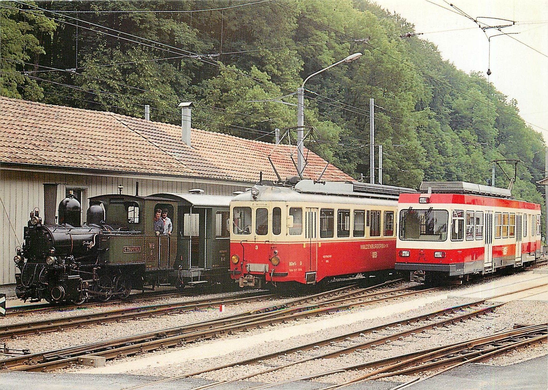 CPM Triebfahrzeug-Parade der Waldenburgerbahn in Waldenburg