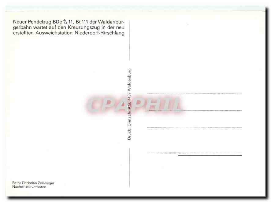 CPM Neuer Pendelzug BDe 4/4 — Verso