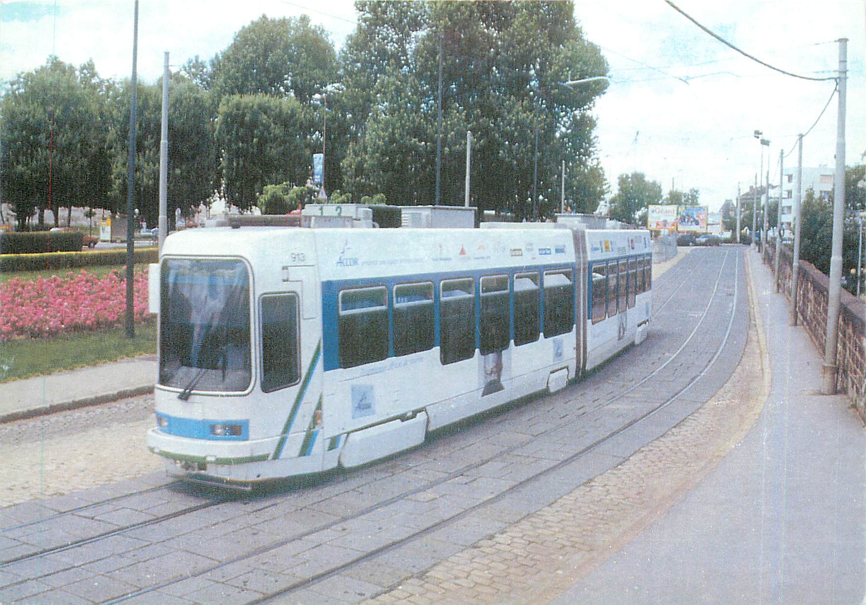 CPM Tramways de St-Etienne Motrice ALSTHOM Nr. 913