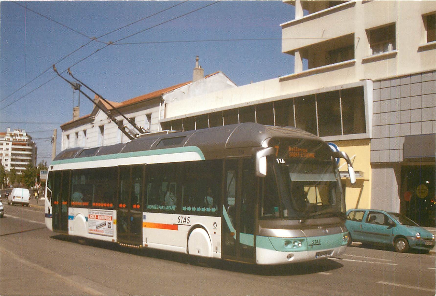 CPM Transports Urbains de St Etienne Trolleybus Irisbus Cristalis ETB 12