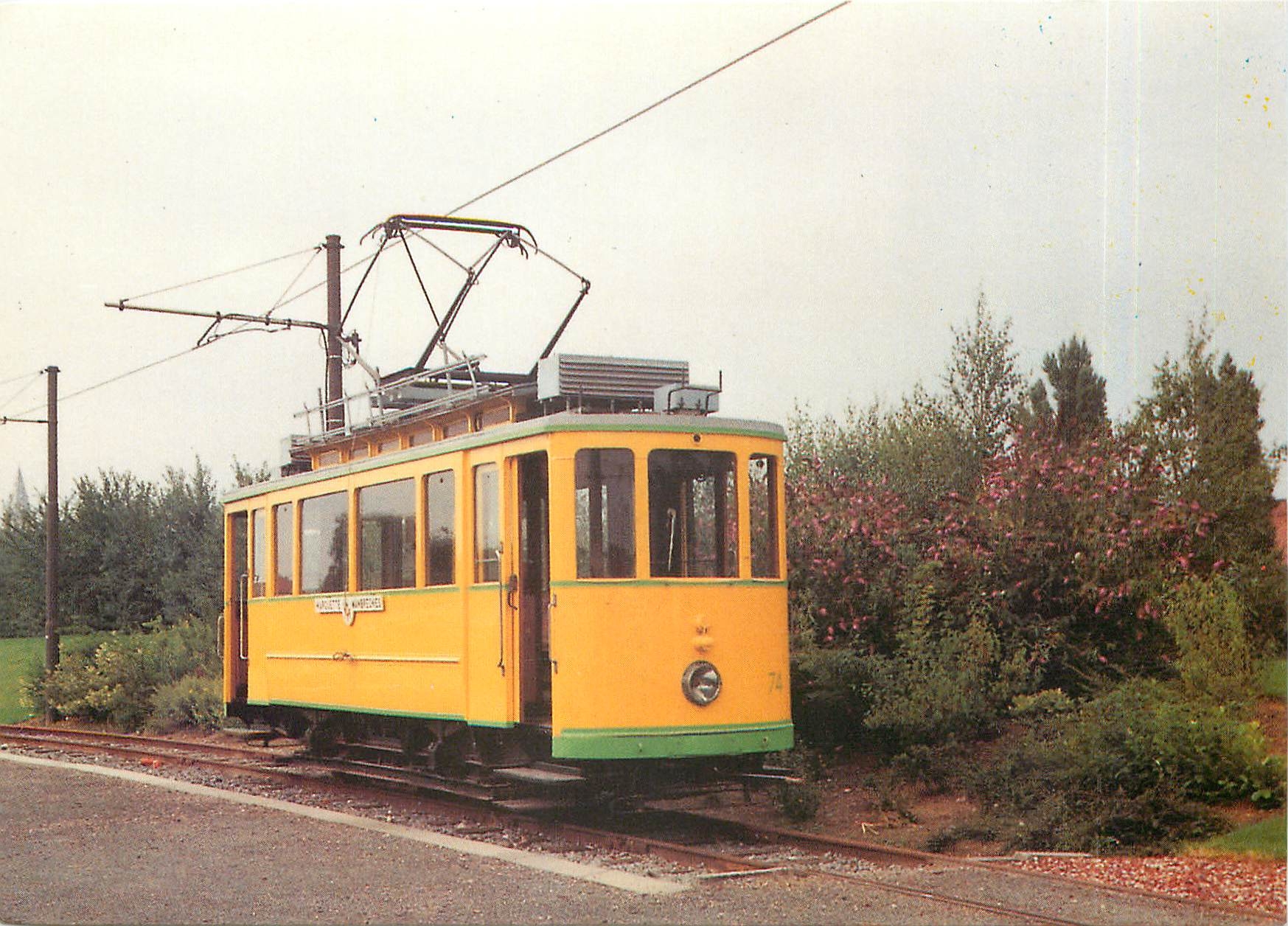 CPM Tramway touristique Marquette-Wambrechies. Motrice No.74 des Tramways de Neuchatel (C.H.)