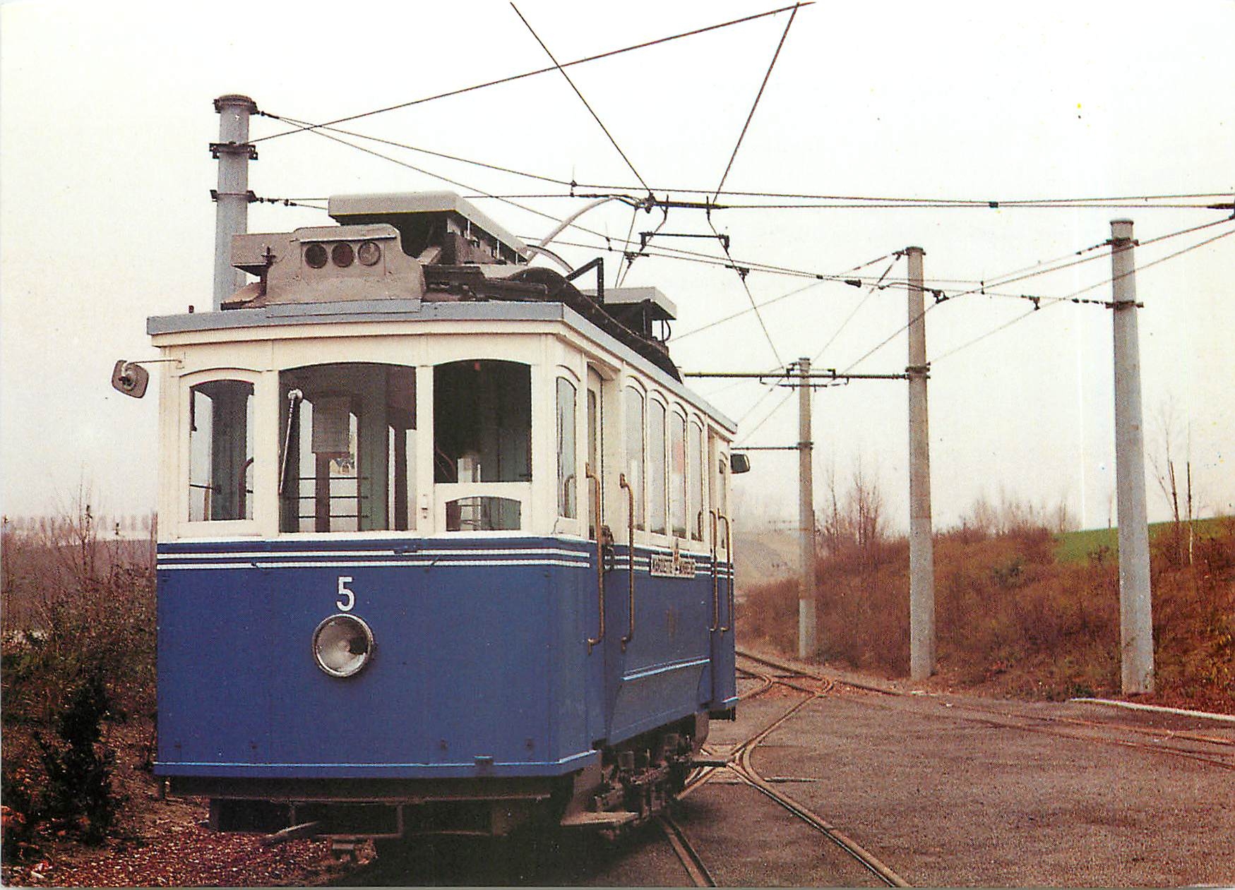 CPM Tramway touristique Marquette-Wambrechies. Motrice No.5 des Tramways de Fribourg (suisse)