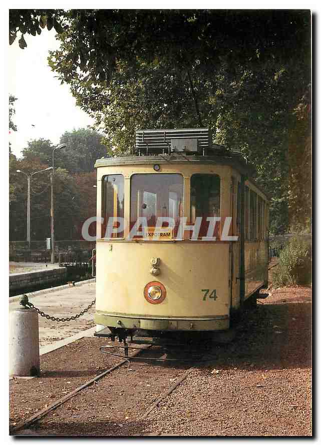 CPM Centre historiqye scientifique des techniques de transports Motrice No.74 des tramways de Neucha