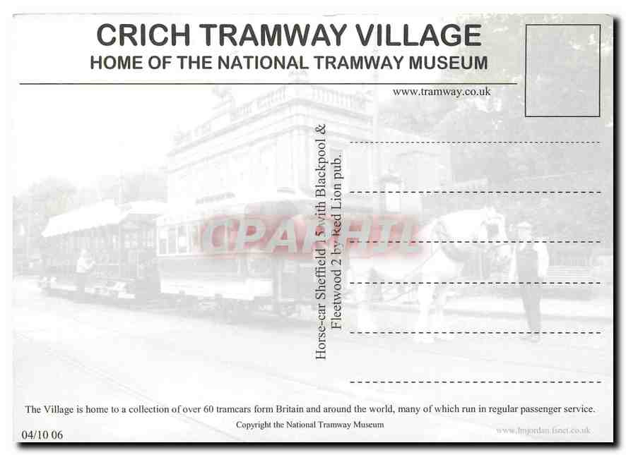 CPM Crich Tramway Village Home of the National Tramway Museum — Rückseite