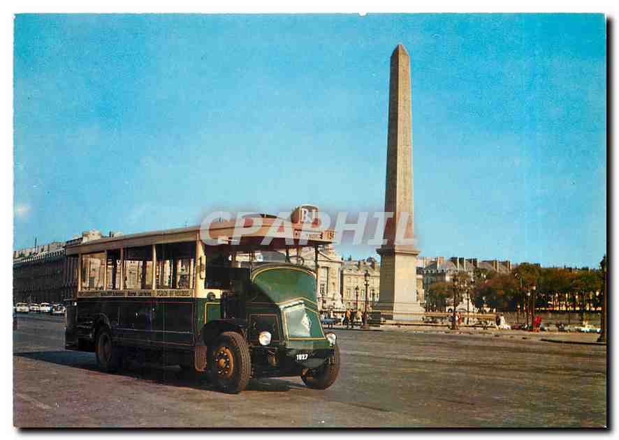 CPM Paris Autobus Parisien Renault P N (1927)