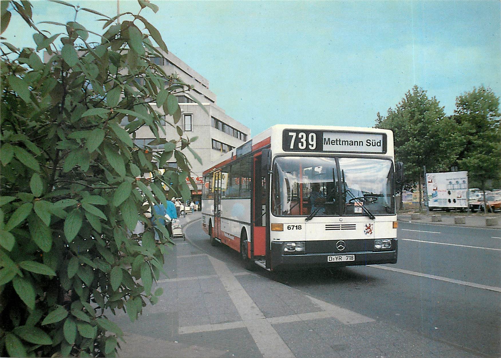CPM Moderne Rheinbahnbusse Bus 6718 am 18.7.1986 Mettmann