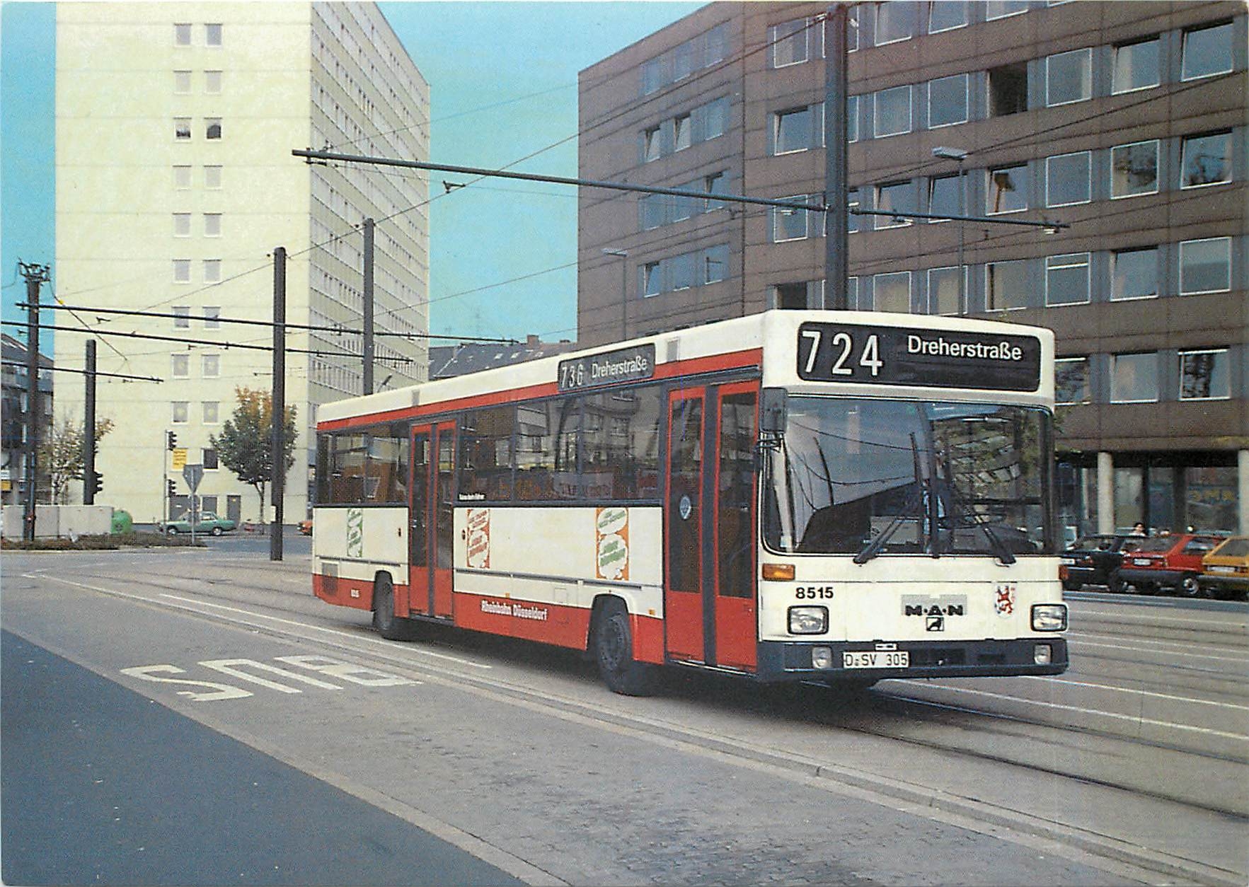 CPM Moderne Rheinbahnbusse Bus 8515 am 30.9.1986 Duesseldorf