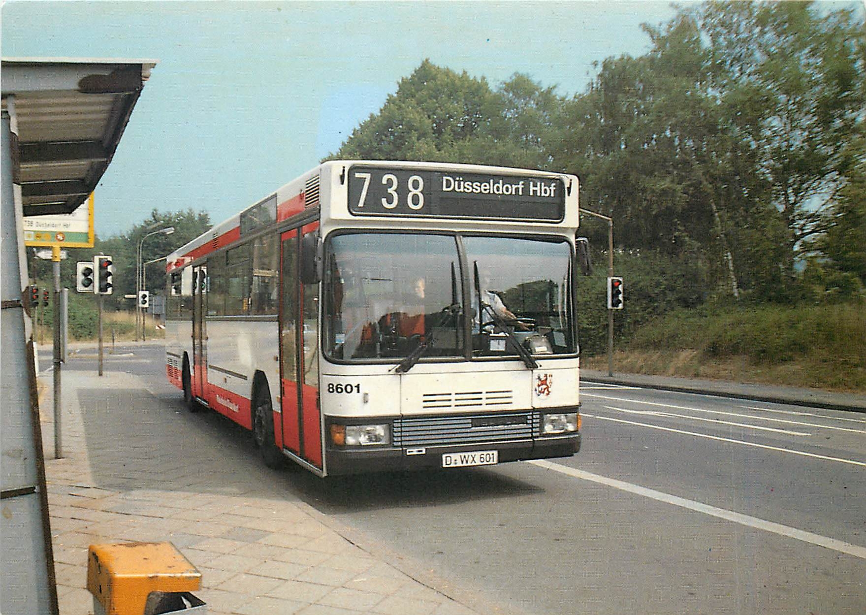 CPM Moderne Rheinbahnbusse Bus 8601 am 17.7.1986 Erkrath