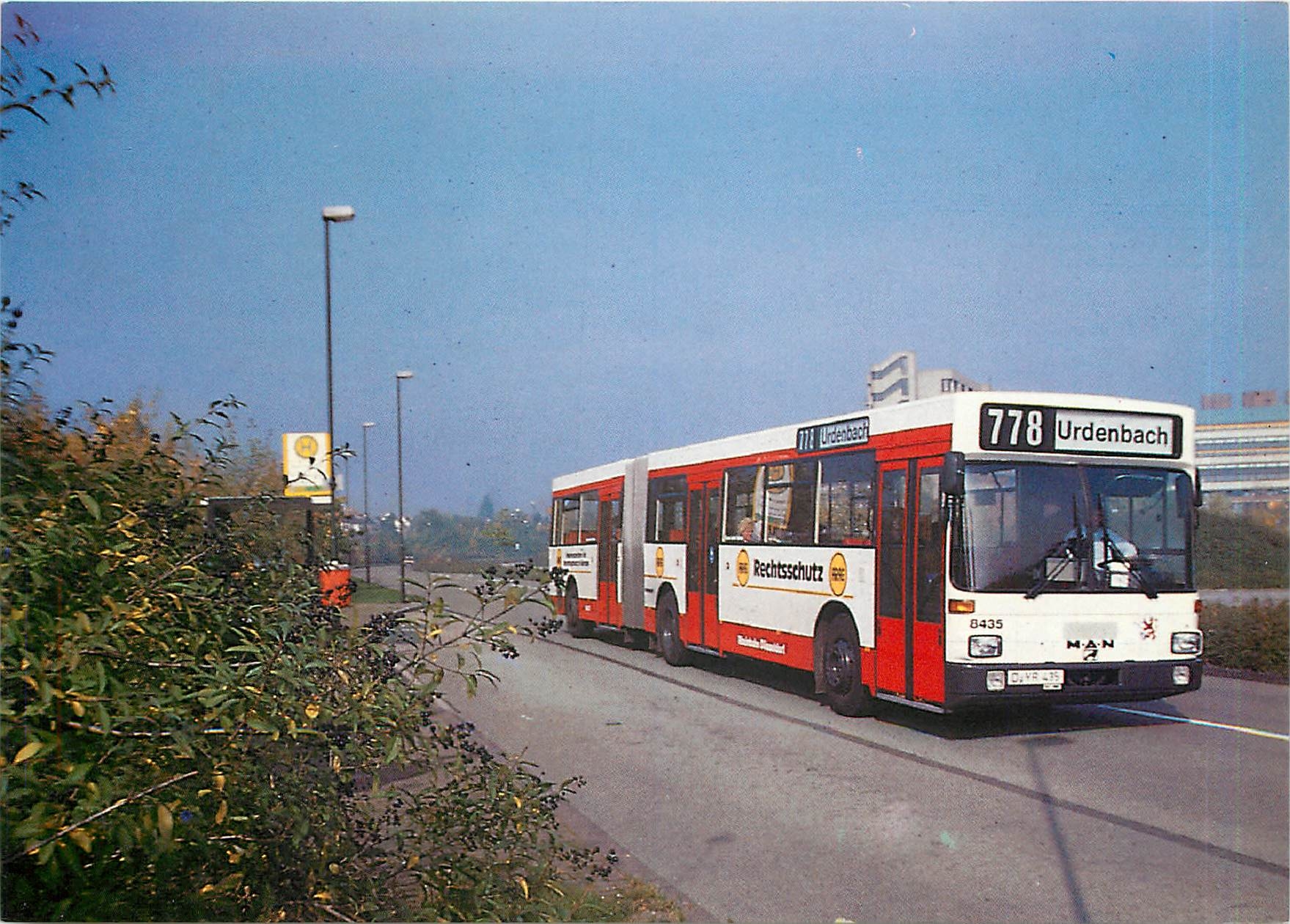 CPM Moderne Rheinbahnbusse Bus 8435 am 29.9.1986 Duesseldorf