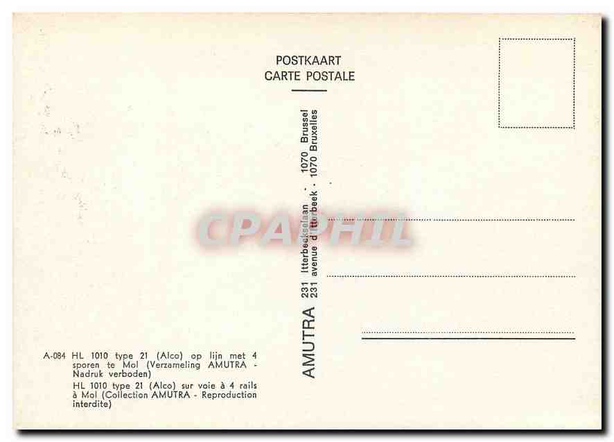 CPM HL 1010 type 21 (Alco) sur voie a 4 rails a Mol — Verso