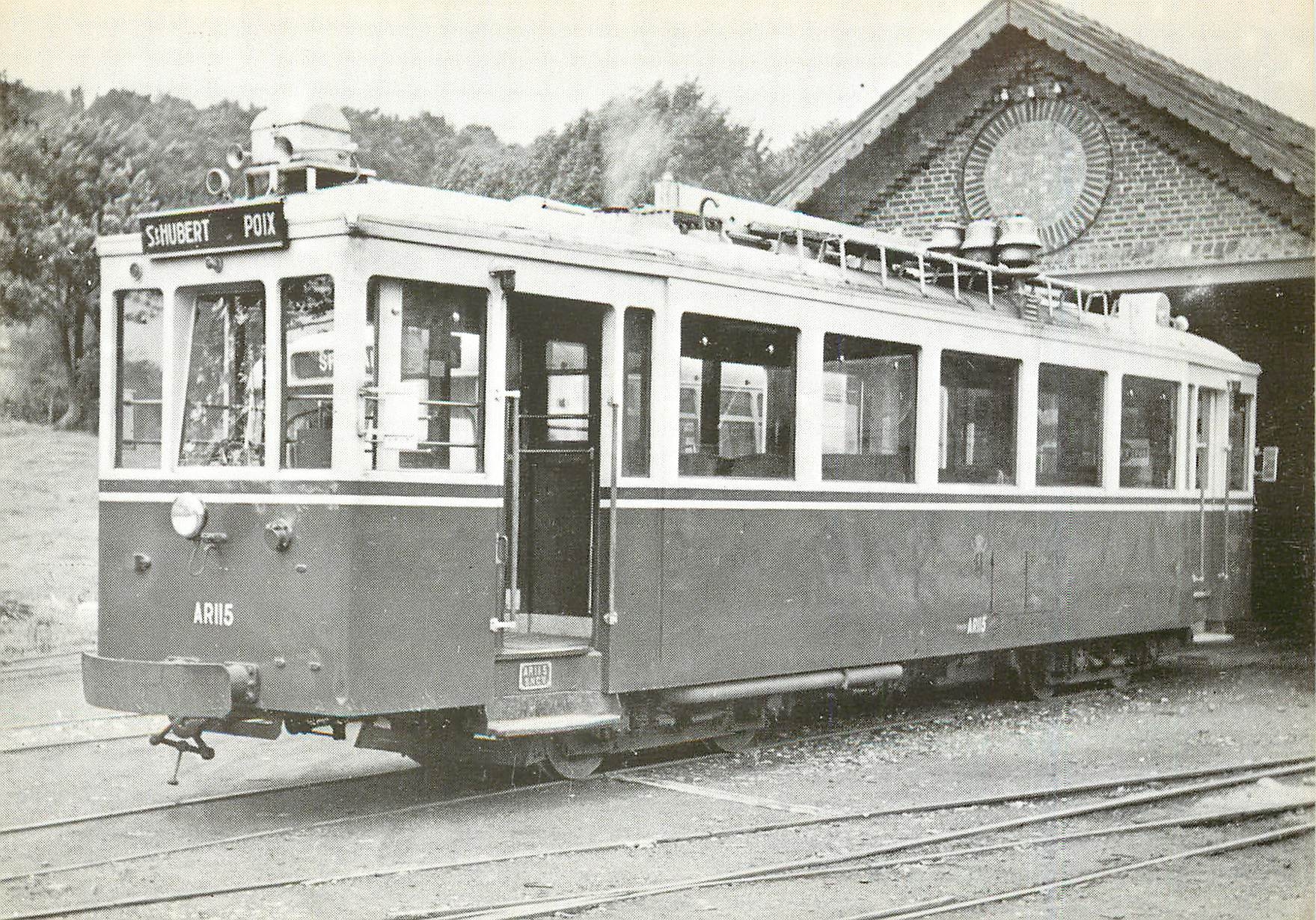 CPM Automotrice 115 construite a un seul exemplaire par Baume et Marpent. Mise en service en mai 193