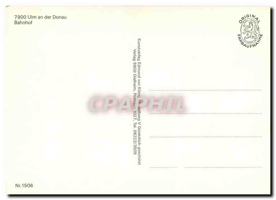 CPM Ulmer Bahnhof — Verso