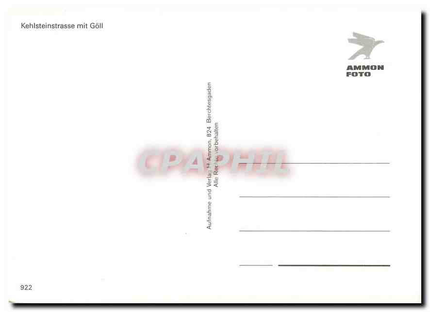 CPM Kehlsteinstrasse mit Goell — Verso