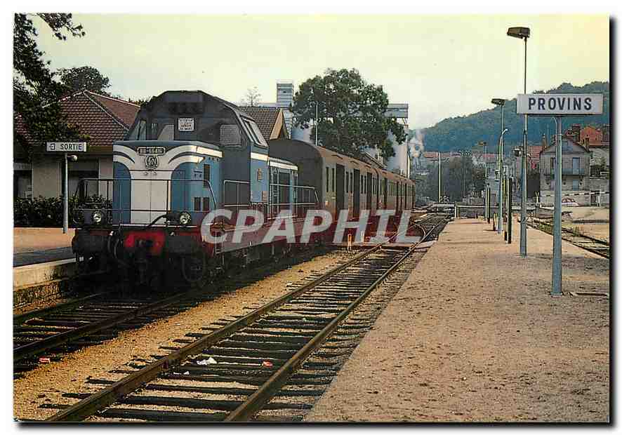 CPM Provins (77) Ligne Longueville a Villiers-St-Georges