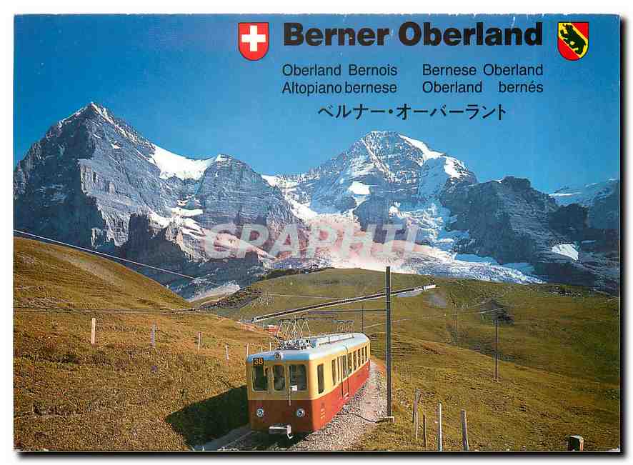 CPM Kleine Scheidegg 2031m Jungfraubahn Blick auf Eiger und Moench