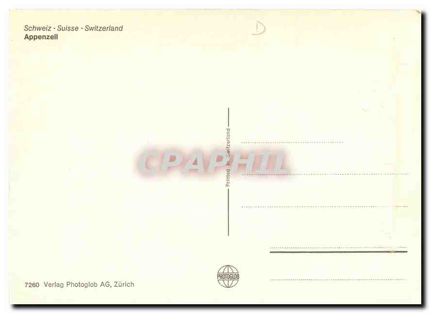 CPM Appenzell — Rückseite