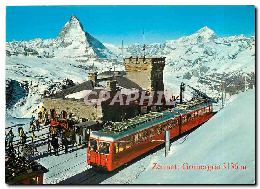 CPM Zermatt Gornergrat 3136m The Gornergrat-Railway and Matterhorn (14776 ft.)