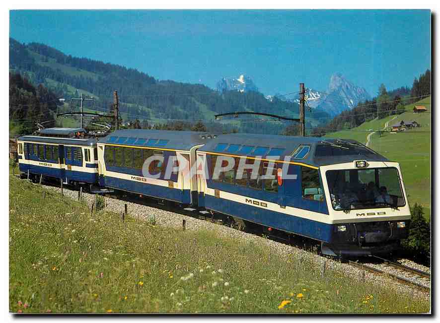 CPM SUPERPANORAMIC EXPRESS train near Schoenried
