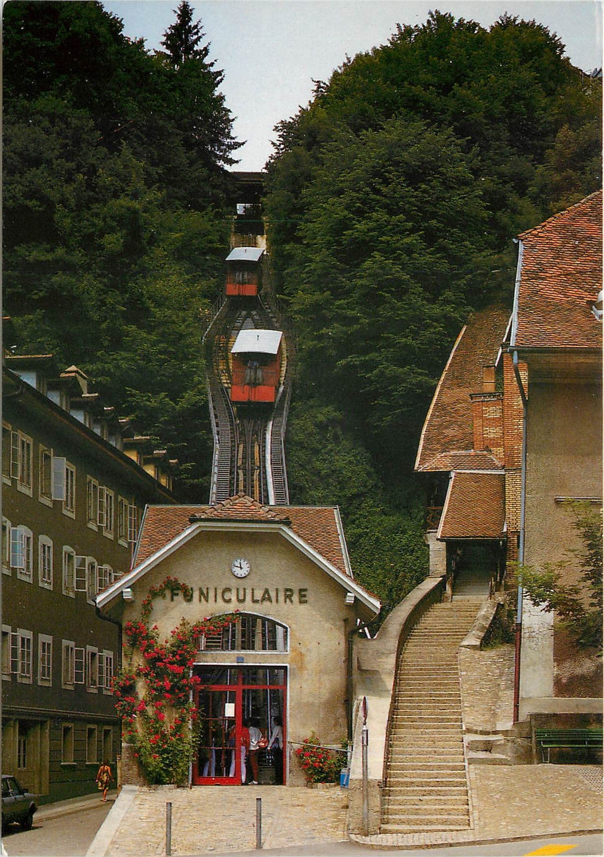 CPM CH-Fribourg le funiculaire (ouverture 1899)