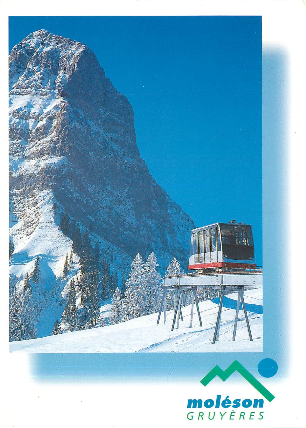 CPM En Gruyere : funiculaire du Moleson