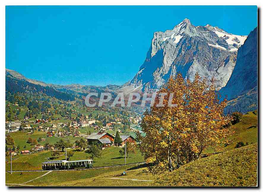 CPM Berner Oberland - Schweiz Grindewald et le Wetterhorn (3703m)