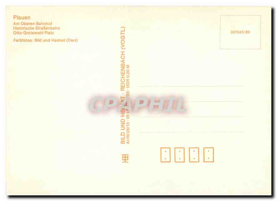 CPM Plauen — Rückseite